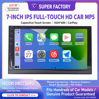 Écran tactile portable de 7 pouces, sans fil, CarPlay, Android Auto, affichage USB, navigation automobile, radio FM stéréo