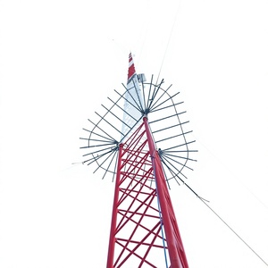Tour Guyed de 25m à 32m résistante à la corrosion, à faible coût de fondation pour les régions désertiques - Product Image 1