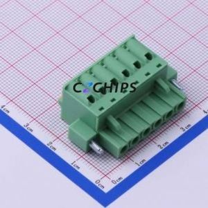 KF2EDGKDM-5.0-6P Plug-in Terminal Block P=5mm Connector Plug Screw Fixing 1x6P 5mm - Product Image 1