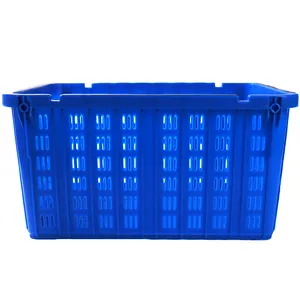 UV resistant Robust plastic type mesh fishing tub approx 600mm long x 400mm wide x 400 mm deep