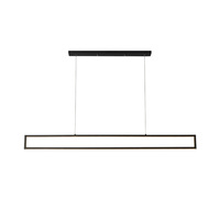 Lustre de salle à manger de style nordique, petit et moyen, en fer noir, luminaire suspendu LED, hauteur réglable, intensité variable, pour la maison, le restaurant, le bar