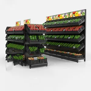고급 내구성 과일 및 야채 진열대 슈퍼마켓 선반