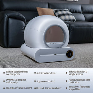 Caja de Arena Inteligente Autolimpiable para Gatos con Desodorizante de Carbón Activado, Inodoro Automático para Mascotas de Gran Capacidad, Semicerrado - Product Image 4