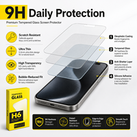 Protection d'écran en verre trempé 2.5D haute transparence, anti-huile et anti-choc pour iPhone 13, 14, 15, 16, 17 - Prix usine pour 18 Pro Max