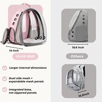 Sac de transport pour animaux de compagnie extensible, capacité jusqu'à 7 kg, sac à dos pour chat, idéal pour les voyages et les sorties en plein air