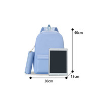 Vente en gros LOGO personnalisé 2 pièces sac à dos d'école pour filles sac à dos pour enfants ordinateur de sport sac d'école pour enfants sac d'école pour étudiant avec sac à stylo