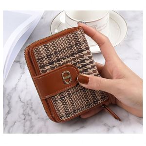 New Fashion Women Girls Luxury Small Short Canvas <b>Wallets</b> Travel Money <b>Card</b> <b>Holder</b> <b>Wallet</b> <b>for</b> Ladies - Product Image 3