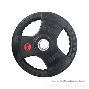 Barbel Karet Warna-warni Peralatan Kebugaran Beban Tiga Lubang Fly Bell Barbel Pegangan Tangan Wanita Captain America - Product Image 3