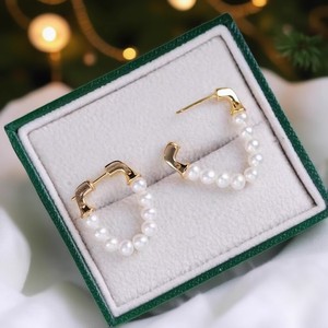 Boucles d'oreilles en argent S925 22517 à faire soi-même avec perles, boucle d'oreille tendance avec perles de 2 à 4 mm, support creux multi-perles de 2 à 4 mm - Product Image 4