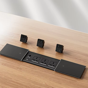 Couvercle en aluminium Prise coulissante pour meubles de bureau Prise de bureau avec USB - Product Image 1