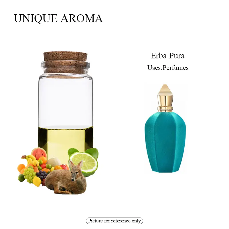 Perfume aroma erba pura de alta qualidade, fragrância de material cru de marca original, perfume de óleo