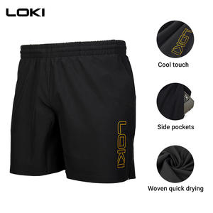 LOKI celana pendek ping pong uniseks, bawahan lembut cepat kering bernafas elastis tinggi untuk latihan kompetisi lari - Product Image 3