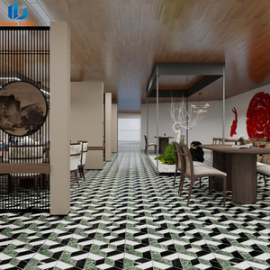 Vente flash : carrelage en porcelaine effet marbre géométrique 3D poli 800x800 mm pour sols commerciaux - Product Image 4