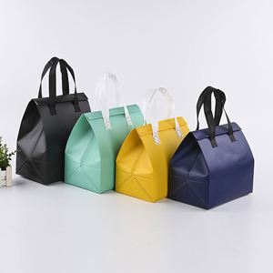 Sac isotherme personnalisé écologique avec logo, recyclable, non tissé, isolé, pour le déjeuner, à emporter, sandwich, gâteau, pain, pique-nique, nourriture - Product Image 6