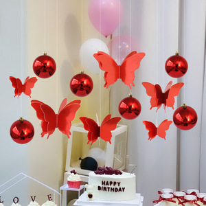 I131 décoration de boutique de la Saint-Valentin boule lumineuse papillon accessoires décoratifs suspendus au <span class=keywords><strong>plafond</strong></span> - Product Image 3