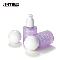 Flacon en verre violet de 15 ml et 30 ml pour emballage de lotion cosmétique, vente en gros, avec bouchon rond