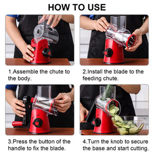 Çok fonksiyonlu paslanmaz çelik sebze rende dilimleme makinesi peynir rende parçalayıcı patates doğrayıcı salatalık dilim Metal - Product Image 6