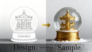 هدايا مخصصة لعيد الميلاد المجيد ثلج العالم الفاخرة هدايا الأعمال - Product Image 5