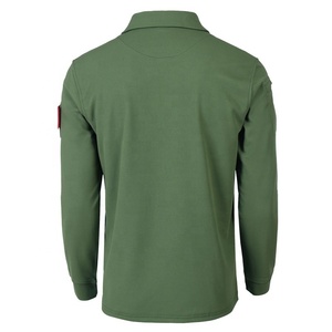 <span class=keywords><strong>Polo</strong></span> da <span class=keywords><strong>uomo</strong></span> plus size <span class=keywords><strong>manica</strong></span> <span class=keywords><strong>lunga</strong></span> 100% poliestere stampa personalizzata sport all'aria aperta <span class=keywords><strong>polo</strong></span> da <span class=keywords><strong>uomo</strong></span> a maglia verde militare ad asciugatura rapida - Product Image 3