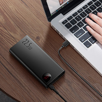 Batterie externe Baseus 20000mAh 22.5W à charge rapide, Powerbank Type C PD, charge rapide, chargeur de batterie externe pour TOUS les smartphones