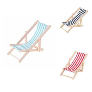Chaises longues de plage pliantes en bois personnalisables avec logo imprimé en gros - Product Image 3