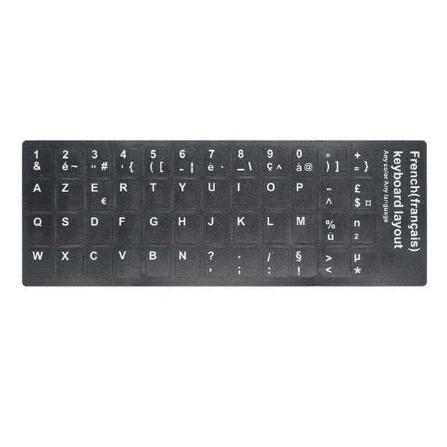 HK-HHT Matte Keyboard Sticker for Laptop / Desktop Computer Keyboard  Russian/Spanish/ Arabic/ Korean/ French/Thai