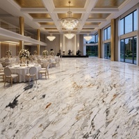 Échantillons de grandes dalles de marbre Calacatta Gold poli pour les sols intérieurs de villas et d'hôtels modernes - Prix direct fabricant
