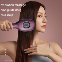 Masseur de tête vibrant électrique rechargeable USB-C de haute qualité, peigne à huile essentielle, outil de soin du cuir chevelu et des cheveux, modèle S01 12ml
