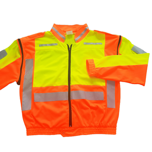 Ropa de trabajo de alta visibilidad personalizada, seguridad reflectante, transpirable, chaqueta Mest Hi Vis - Product Image 1