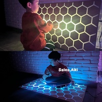 Panel de Luz LED Interactivo con Diseño de Panal de Abeja, Estimulación Visual Táctil, Equipo Sensible al Tacto para Terapia Sensorial