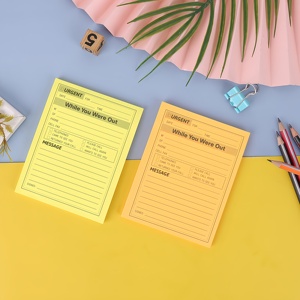 Blocs de notes urgents 4x5 pouces pour appels professionnels, fournitures de bureau, 40 feuilles par bloc, pour les notes à faire lors de vos déplacements, blocs de notes adhésifs personnalisés avec logo - Product Image 5