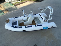 Bateau semi-rigide Haide 430, Bateau semi-rigide de luxe 420, Bateau en aluminium de 14 pieds, Bateau de pêche, Bateau pneumatique, Bateau de sauvetage semi-rigide, Bateau semi-rigide en aluminium