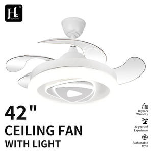 Ventiladores de Techo Blancos con Luces para Dormitorio, Lámpara de Ventilador, Ventiladores de Techo LED con Luz y Control Remoto, 3 Colores Atenuables - Product Image 3