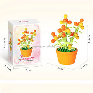 Bloques de Construcción de Flores de Rosa, Kit Romántico para Armar un Ramo, Ladrillos de Ensamblaje DIY para Decoración del Hogar, Juguetes de Construcción DIY - Product Image 4