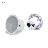 HKNC HK-GS3400 Haut-parleur coaxial de plafond passif pour diffusion 70V 100V 88dB avec boîtier métallique pour sonorisation