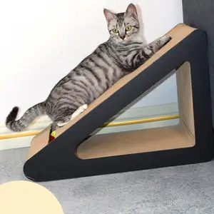 MEOW LOVE Factory Direct High Density High Quality Corrugated Paper Odorless Durable Right Triangle Cat Scratch Board