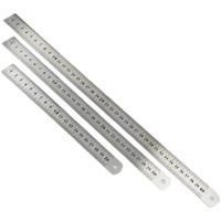 Règle d'usine en acier inoxydable et règle en métal avec Table de Conversion argent 6 pouces 15 échelle métrique Architectural