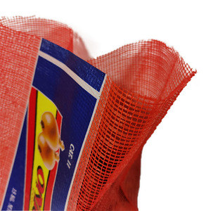 pp material circular weaving custom label mesh onion <b>bags</b> ginger <b>net</b> <b>bag</b> with drawstring - Product Image 5
