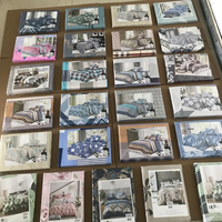 Großhandel Queen-Size Bedruckte 100% Polyester Mikrofaser 3-teilige Bettwäsche-Sets mit Flachbettlaken