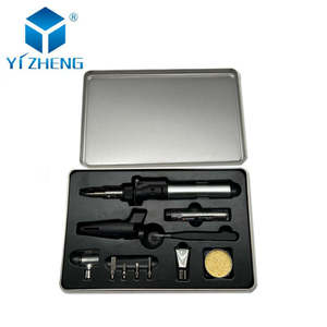 Kit de <span class=keywords><strong>fer</strong></span> à <span class=keywords><strong>souder</strong></span> au gaz butane sans fil 4 en 1 réglable en aluminium et laiton YZ-212, micro-soudeuse, torche thermique, pistolet à chaleur - Product Image 4