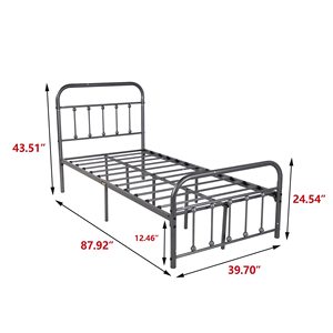 Giường đôi Kích thước khung kim loại nền tảng - Product Image 1