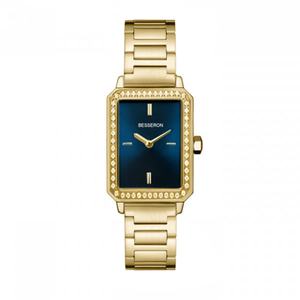 Reloj de Pulsera de Lujo para Mujer, Minimalista, con Diamantes, Caja Cuadrada de Acero Inoxidable, Correa de Cuero, Esfera de Cristal, Movimiento de Cuarzo, OEM ODM - Product Image 3