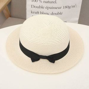 Wholesale Seaside Sunshade Paper Sun Beach <b>Hats</b> Flat Round Top Womens <b>Straw</b> <b>Hats</b> - Product Image 4