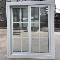 Ventanas Corredizas de Vidrio Transparente con Diseño Moderno Personalizado, Doble Acristalamiento, UPVC/PVC