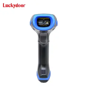 Escáner de código Qr 1D 2D portátil Luckydoor, lector de código de barras, escáner de código de barras portátil para tienda minorista, pago por teléfono móvil