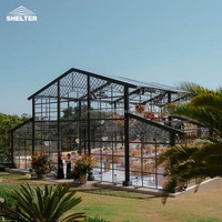 Tente de réception transparente en PVC imperméable avec structure en aluminium pour événements commerciaux, mariages et fêtes, capacité 300 à 500 personnes, 200 invités
