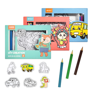 Giocattoli Magnetici Educativi Fai-da-Te per Bambini, Adesivi Riutilizzabili e Colorabili per Frigorifero e Apprendimento, Attività di Disegno Sicura per Età 2-14 - Product Image 5