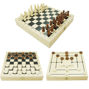 Gioco 4 in 1 Pieghevole: Sling Puck, Dama, Scacchi e Nine Men's Morris - Product Image 5