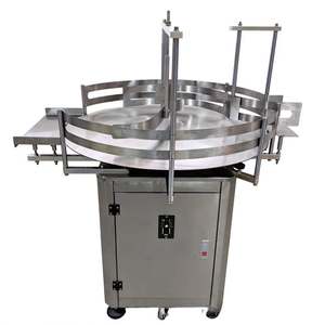 Machine d'orientation de bouteilles ronde entièrement automatique pour bouteilles en verre/plastique, type plateau tournant avec fonction de collecte des bouteilles - Product Image 2