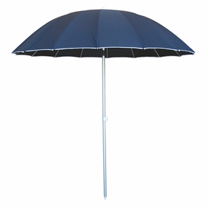 Parasol de plage bleu marine SHANGHAI 240 CM ALU. - Product Image 1